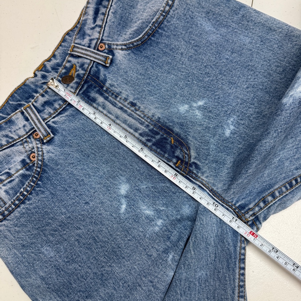 Vtg Levis 512 Slim Fit Tapered Leg Bleached acid wash tye dye denim jeans retro - Picture 12 of 13